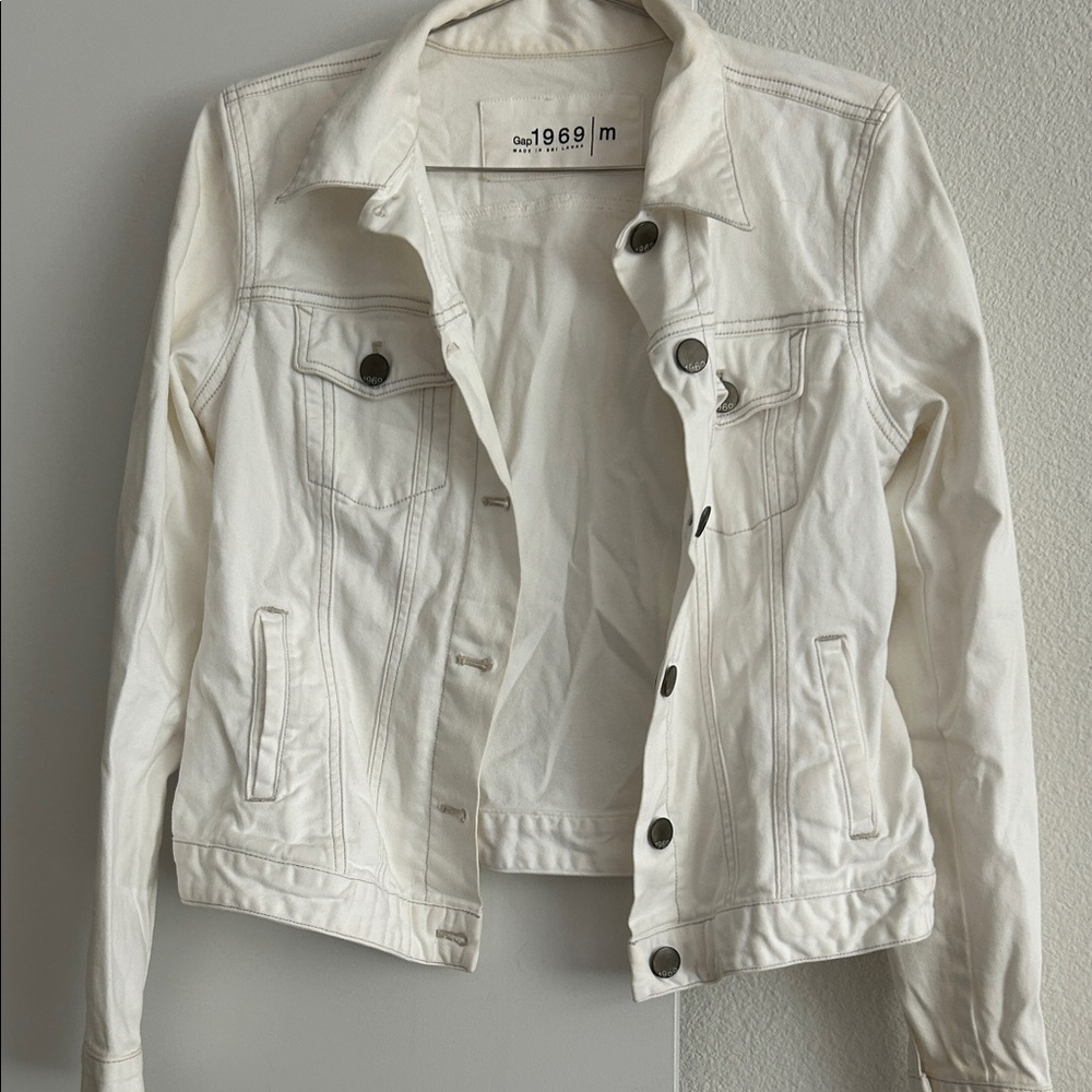 GAP Women's Off-White Denim Jacket